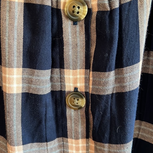 American Eagle Fall Plaid V-neck Sundress Small - Picture 3 of 8